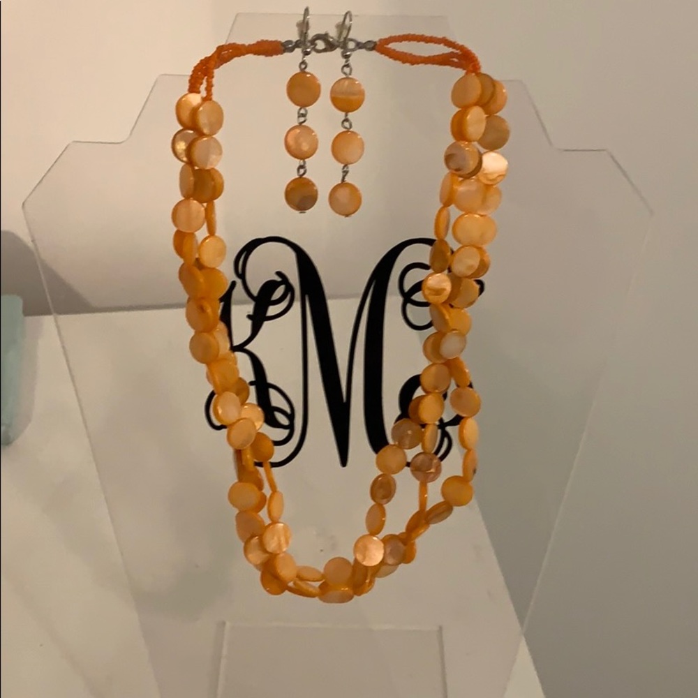 Orange Statement Necklace